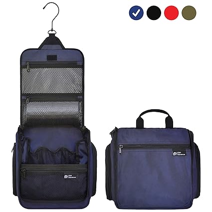 D&D Kulturbeutel zum Aufhängen für Damen und Herren | Geräumiger Premium Waschtasche für Kosmetik und Toilettenzubehör | Groß