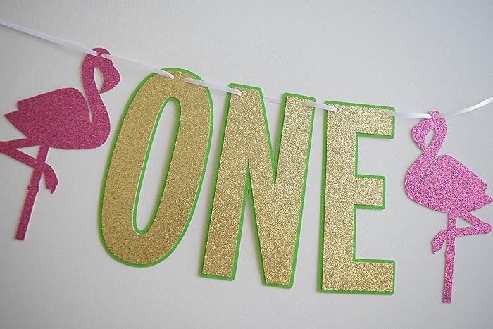 Amazon Com High Chair Banner One Banner Flamingo Banner