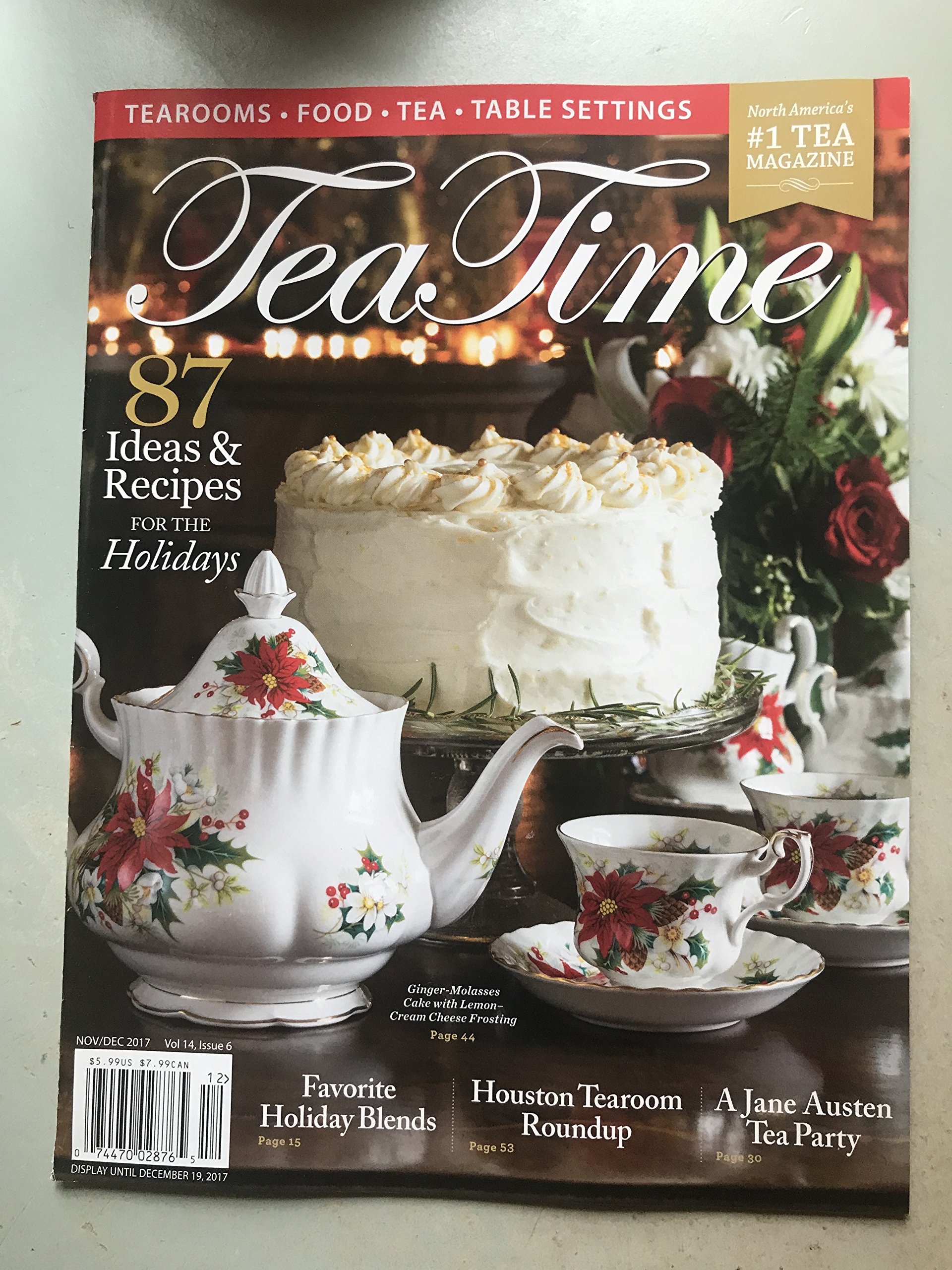 Tea Time Magazine November December 2017 Holiday Issue Lorna Reeves Amazon Com Books