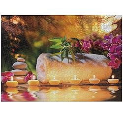Ambesonne Spa Jigsaw Puzzle, Classic Relaxing Day