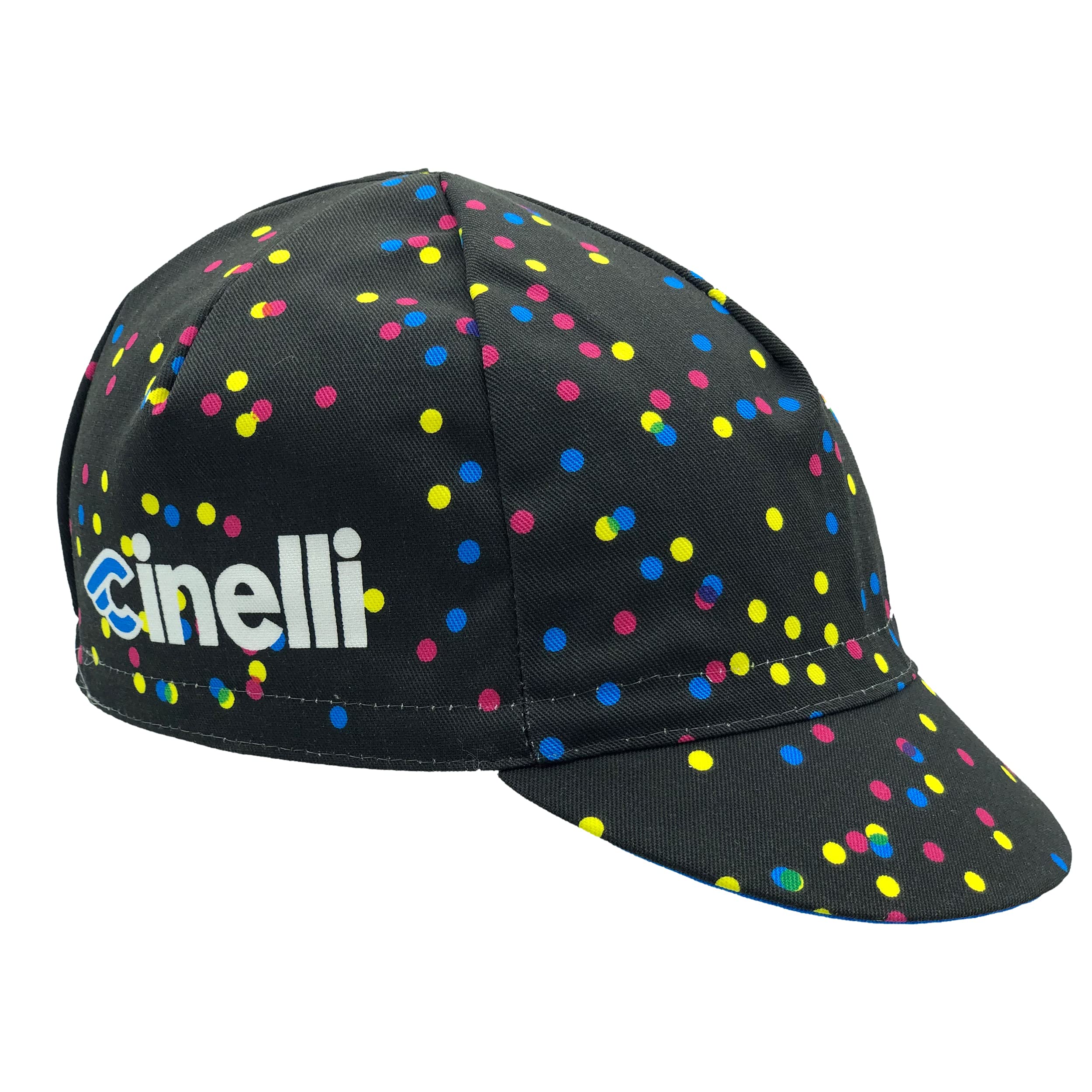 Cinelli Caleido Dots Cap, Multicolor, One Size Black