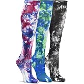 Nurse Mates 3 Pack Women's Compression Socks | 12-14 mm/Hg | Reduce Swelling | Improve Circulation | One Size | 3 Pair