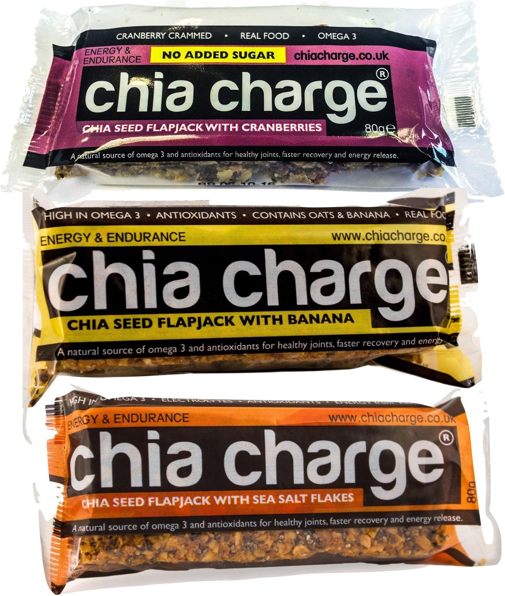 chia charge Banana Flapjack, 80g