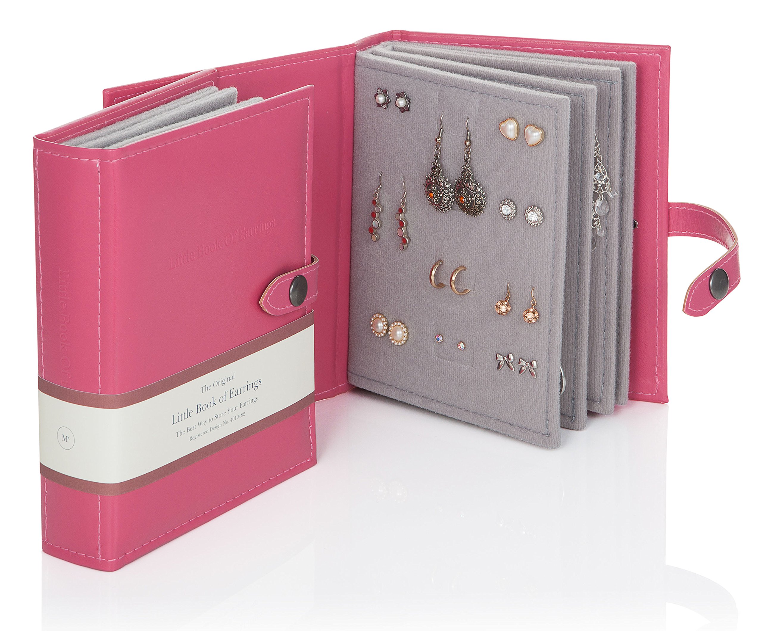 Little Book of Earrings Storage Book - Pink