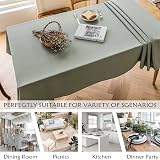 Home Brilliant Sage Green Waterproof Tablecloth 140x260 cm Polyester view 6