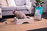 Sanicat White Clumping Cat Litter Vanilla Mandarin 10L Natural Minerals view 5