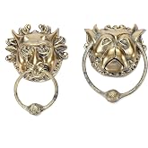 ASVP Shop Set of 2 Door Knocker 3D Fridge Magnets - Antique Bronze Resin Decorative Magnets - Vintage Gothic Home &amp; Kitchen Decor