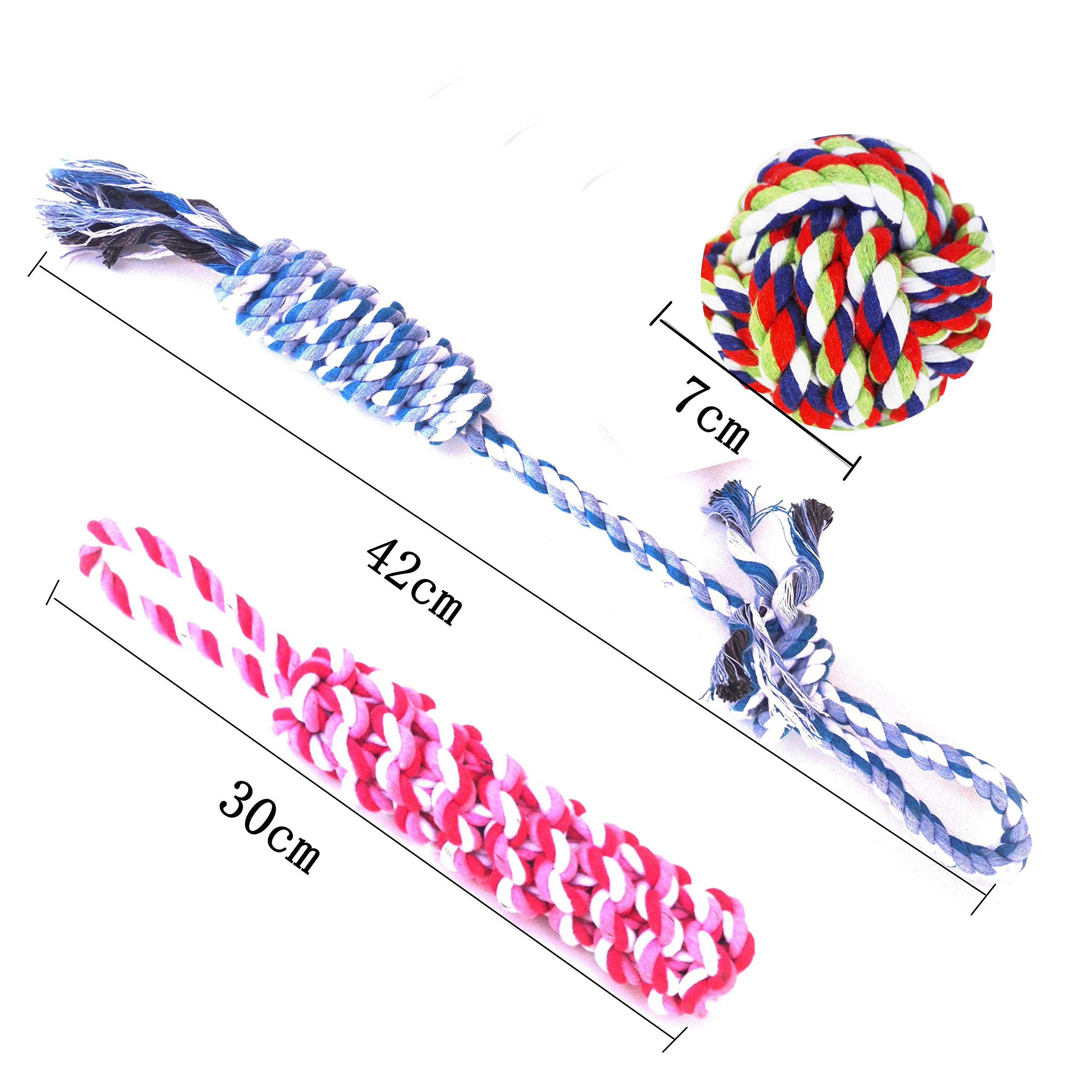 3 Sets Pet Toy, Dog Rope Toys Dog Chew Toy, Braided Rope Dog Toy, for Small and Medium Dogs