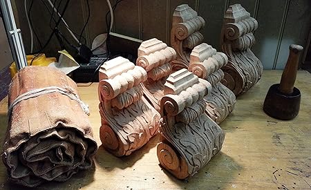 One Pair Small Acanthus Wood Corbel 4 1 2 X 5 X 10 By Wood