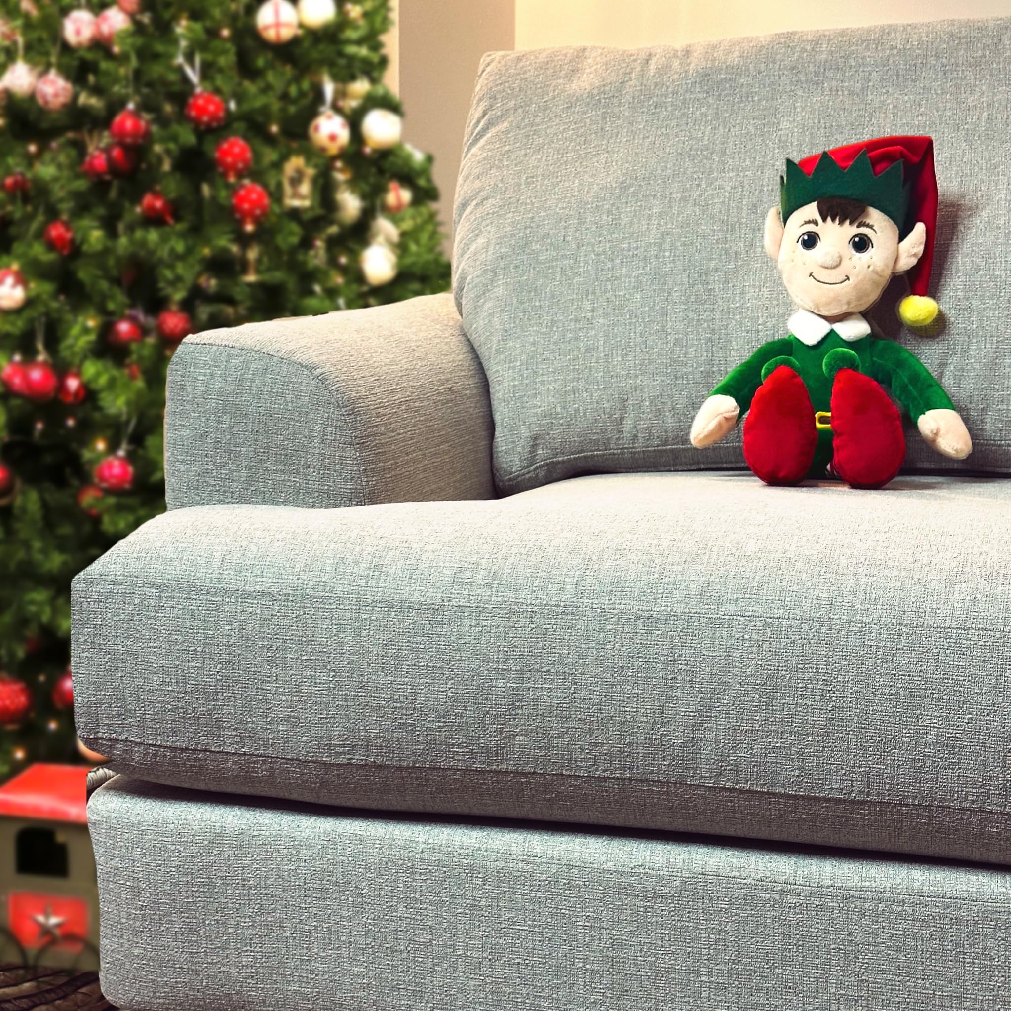 Deluxe Paws Christmas Elf Plush Dangly Festive Soft Toy - 34cm