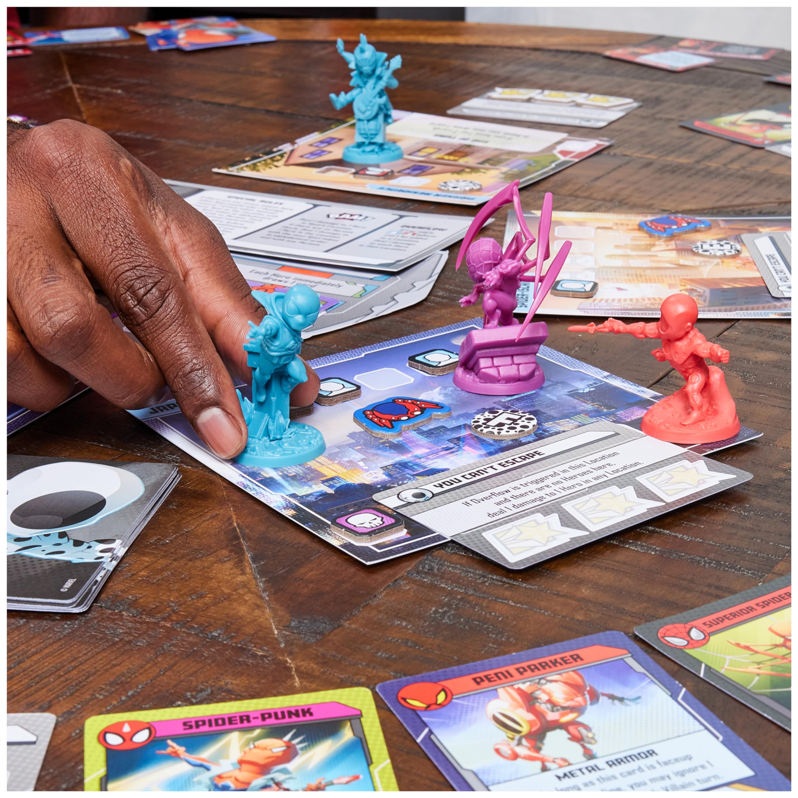 Spin Master Games, Marvel United: Spider-Geddon, Strategy Board Game, Collectible Spider Man Figurines, for Fans of Marvel Rivals & Action Movie Toys, 1-4 Players, for Ages 14 & Up