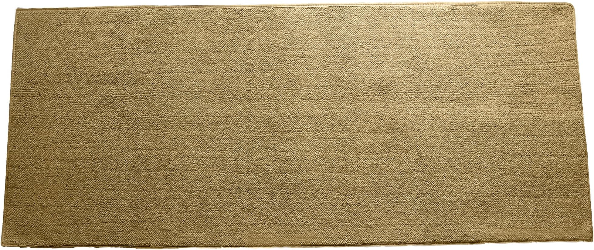 Emerald Wholesale Solid Berber Carpet Runner Rug/Mat, 22 by 60", Tan