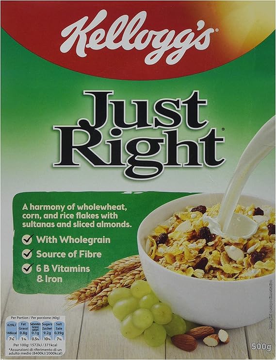 Kellogg's Just Right Original Cereal 500 g Amazon.co.uk Prime Pantry