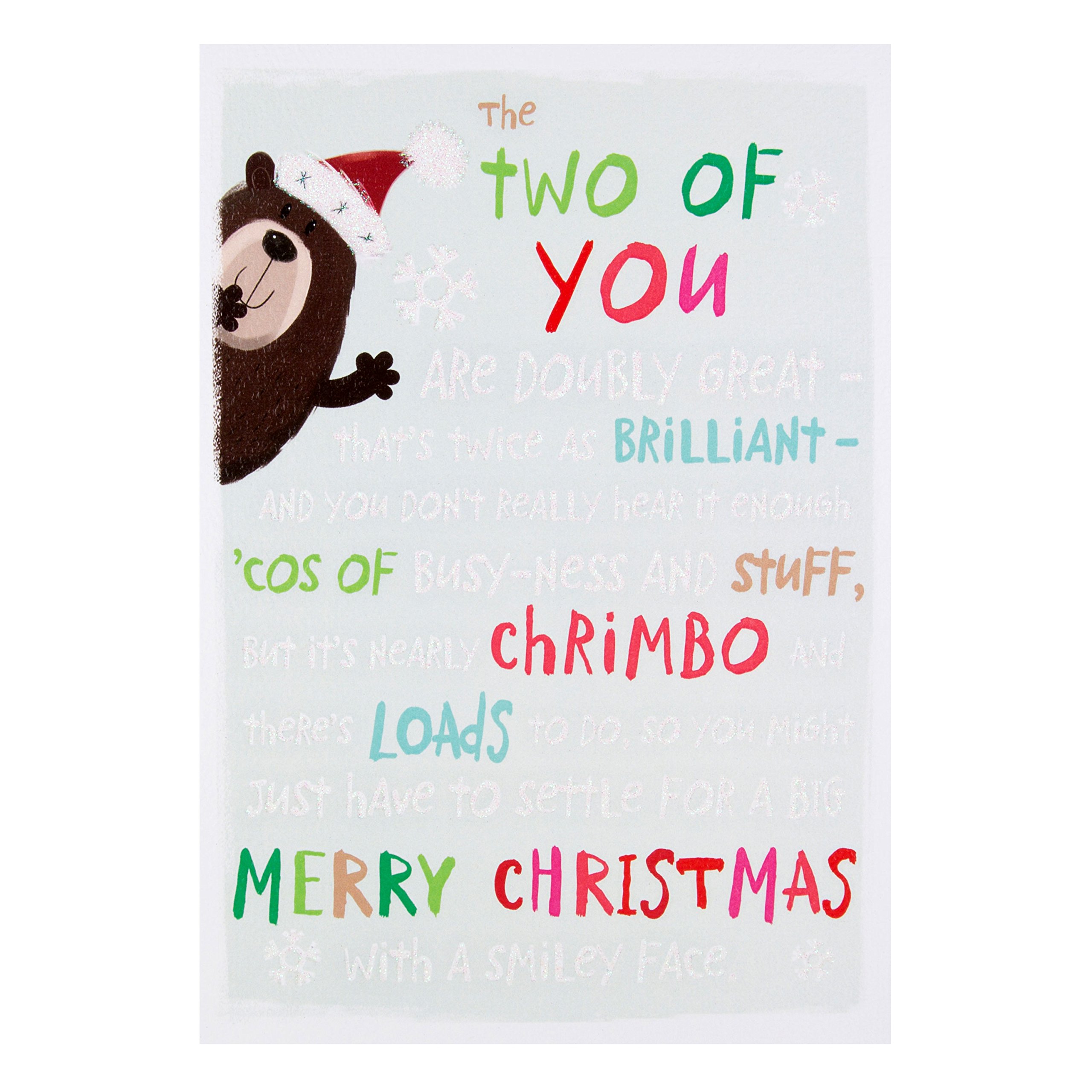 Hallmark to Both Christmas Card 'Doubly Great' - Medium