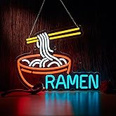 Ramen Neon Sign Noodle LED Light for Wall Décor Dimmable Restaurant Ramen Shop LED Neon Lights USB Powered Neon Art Signs Decor