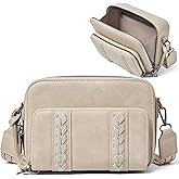Small Crossbody Bags for Women with Detachable Wallet Vegan Leather Cross Body Bag for Woman Purse with Credit Card Slots