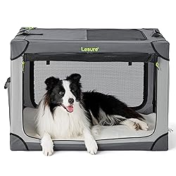 Lesure Soft Collapsible Dog Crate - 36 Inch