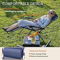Sweetcrispy Zero Gravity Chairs, Set of 2 Portable