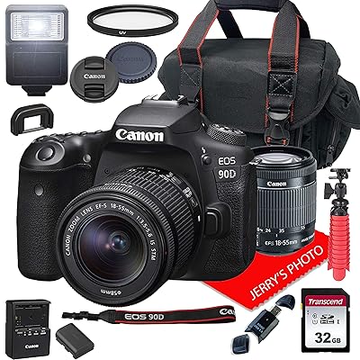 Canon EOS 90D DSLR Camera with EF-S 18-55mm Lens, Dominican - Main Image