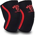 Beastpowergear Neoprene Compression Knee Sleeves 7MM Support for Squats, Gym Strenght Training, Powerlifting, Weightlifting, Wrestling for Men & Women