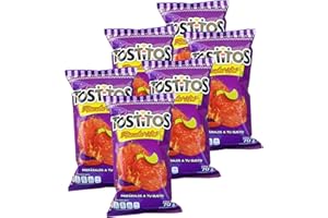 Tostitos Flaming Hot 6 Pack (70g/2.46 oz each bag) Original Sabritas Mexican Edition Version Tostilocos Chili Corn Tortilla Chips Snacks