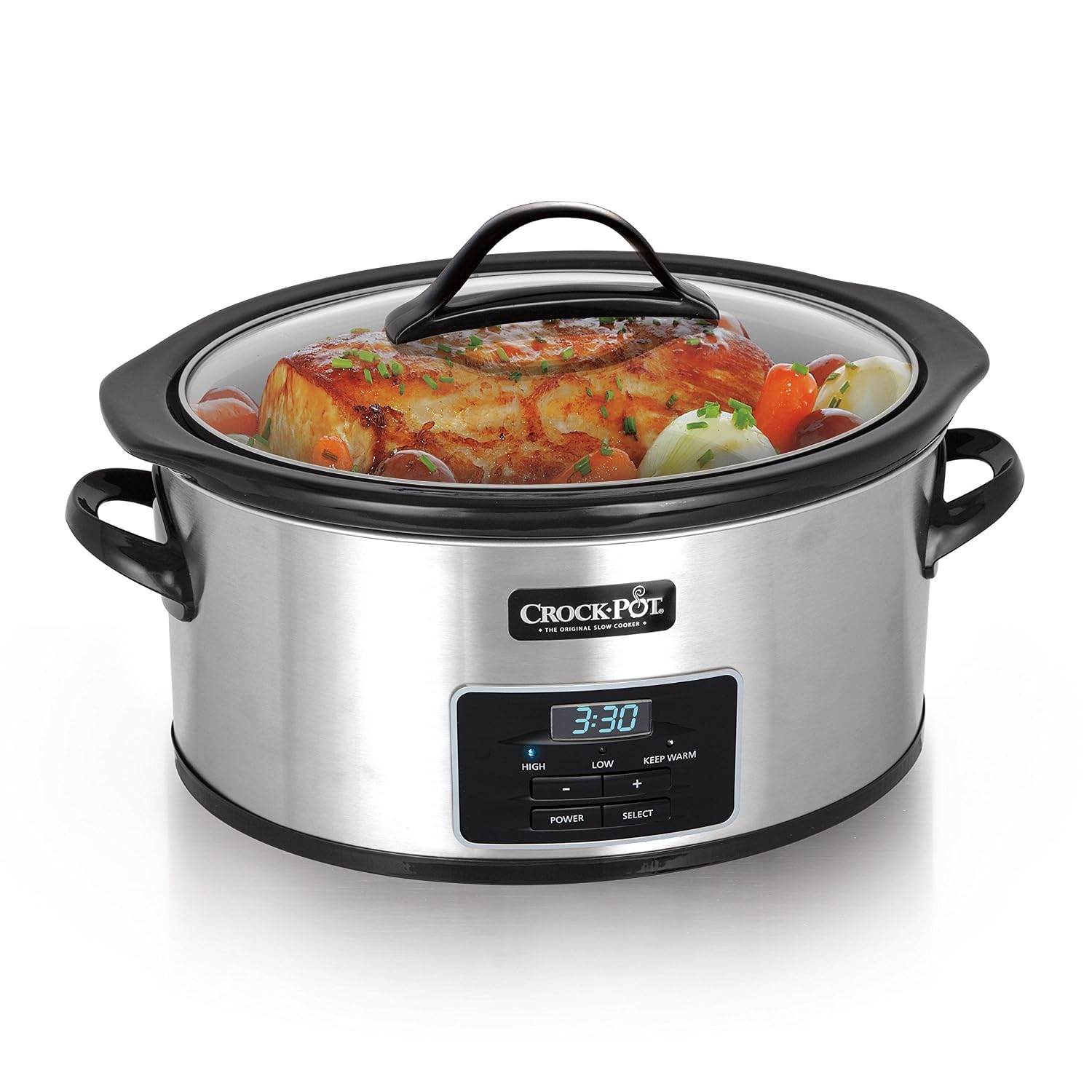 売れ筋 クックポット Crock Pot 6クォート カウントダウンデジタルスロークッカー リトルディッパー ワーマー付き B0787nqym9 最新人気 Firstcity Edu My