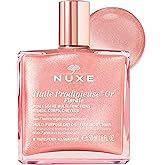 Nuxe Huile Prodigieuse Floral Shimmering Multi Purpose Dry Oil for Face Body. Luxurious Radiant Glow and Hydration, 1.6 Fl Oz
