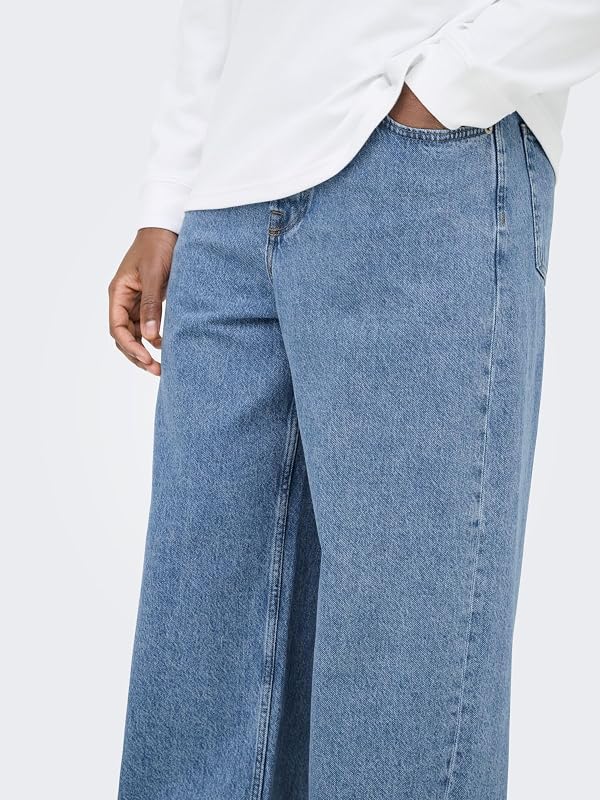 Jeans ONSREMI De Cintura Média Perna Larga Azul 31/30