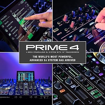 Buy Denon Dj Prime 4 4 Deck Standalone Smart Dj Console Serato Dj Controller With Built In 4 Channel Digital Mixer And 10 Inch Touchscreen Online In Indonesia B07mgjgpmm