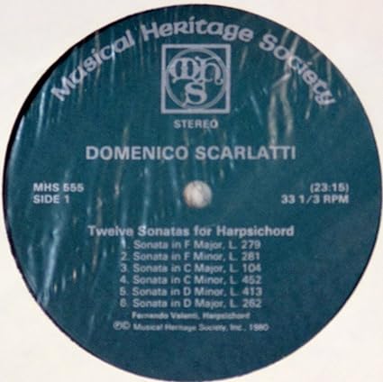 Domenico Scarlatti Fernando Valenti Domenico Scarlatti Twelve Sonatas For Harpsichord Fernando Valenti Harpsichord Amazon Com Music