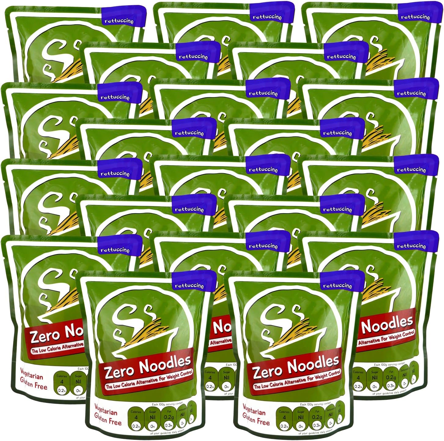 Zero Noodles (Fettuccine) - Carton of 20 *** SPECIAL OFFER *** (Slimming / Weight Loss Noodles)
