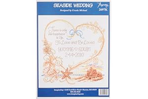M & R Technologies Seaside Wedding Record Counted Cross Stitch, Multi-Colored