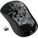 Logitech Wireless Mouse M310 - Black Topography