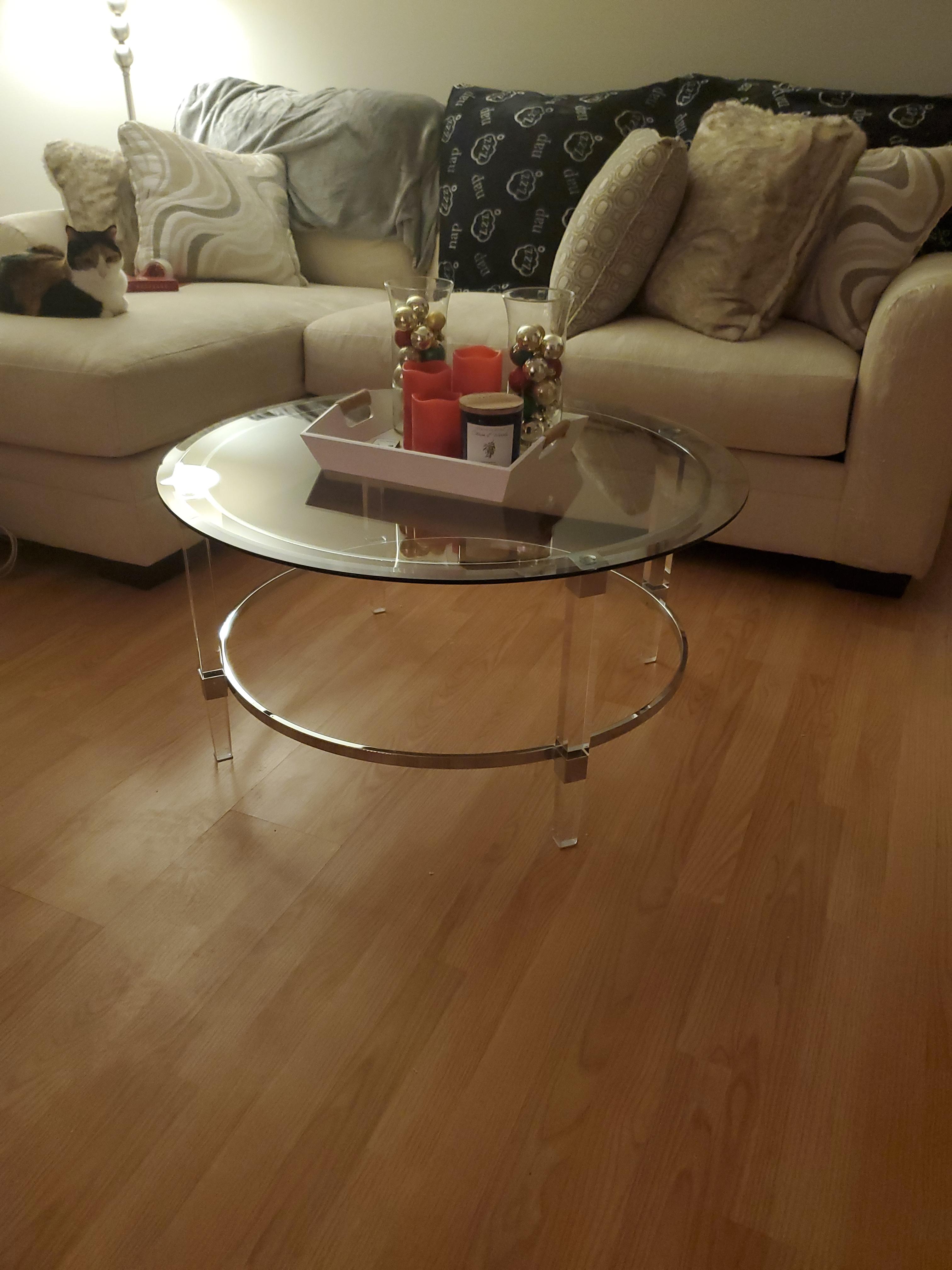 46/mo Finance Christopher Knight Home Elowen Modern Round Tempered