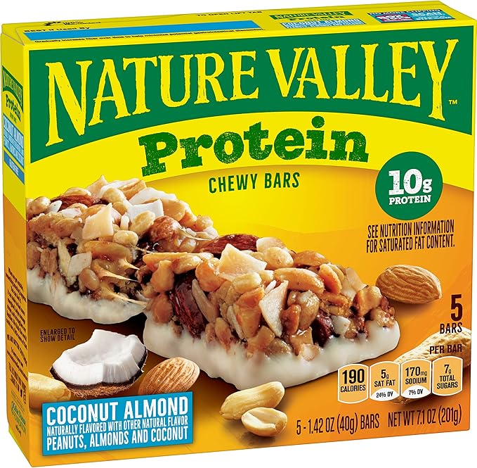 Nature Valley Coconut Almond Protein Chewy Bars, 7.1 oz Amazon.ca Grocery
