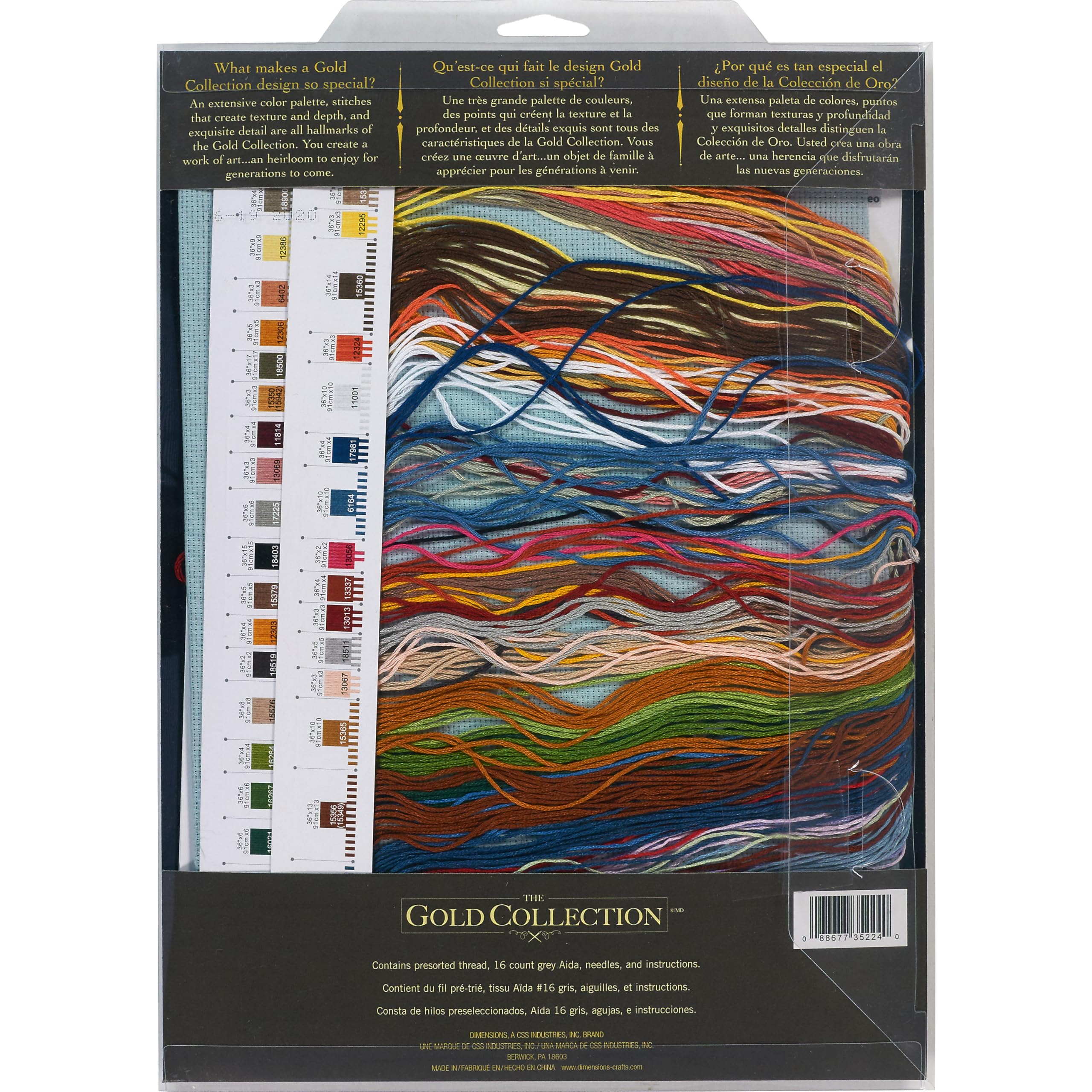 Dimensions Gold Collection Counted Cross Stitch Kit, European Bistro, 16 Count Dove Grey Aida, 11'' x 16''