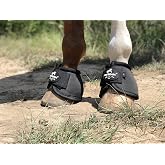 TGW RIDING 2520D Horse Bell Boots No-Turn Horse Bell Boots, Equine Ballistic Hoof Overreach Bell Boot, Pair