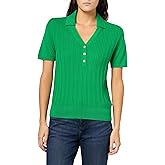 Nautica Womens V-Neck Cable Polo Long Sleeve