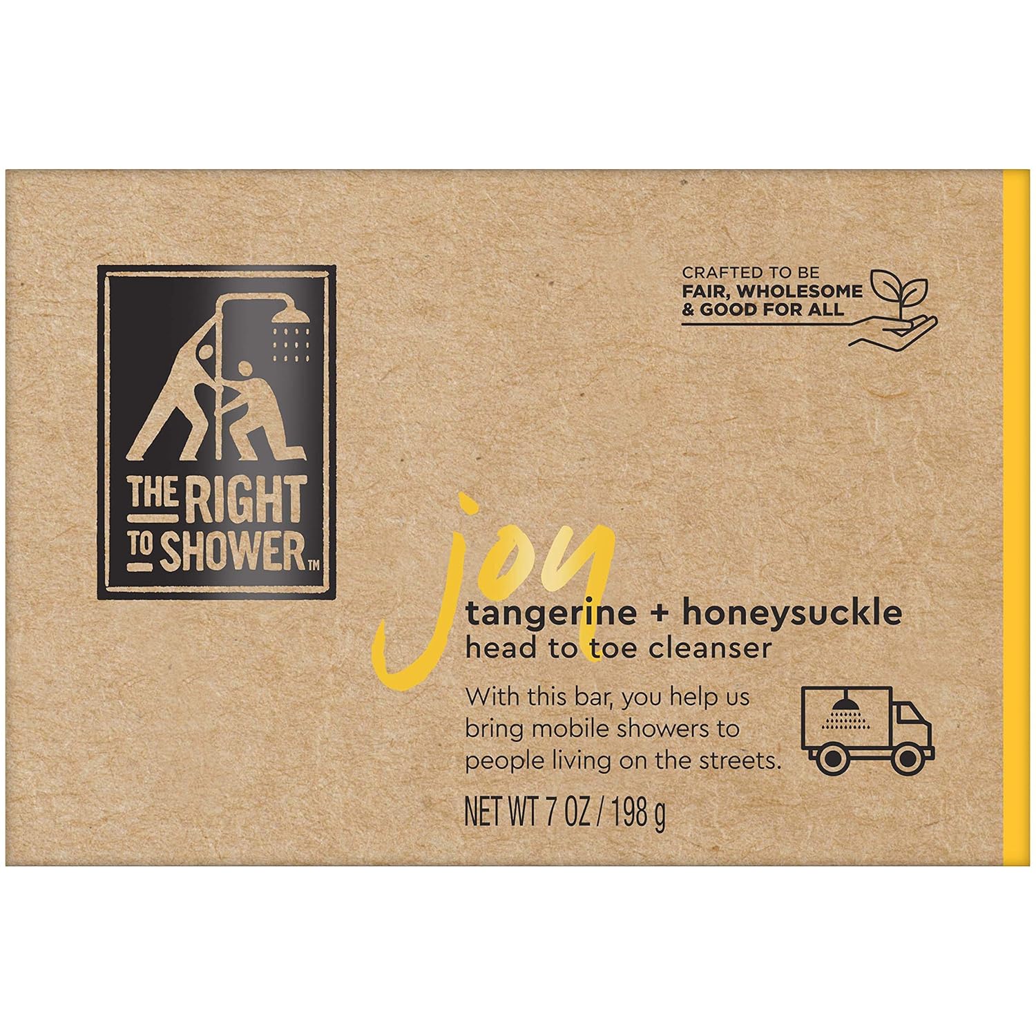 The Right To Shower Bar Soap, Joy, 7 oz, Pack of 3 : Beauty