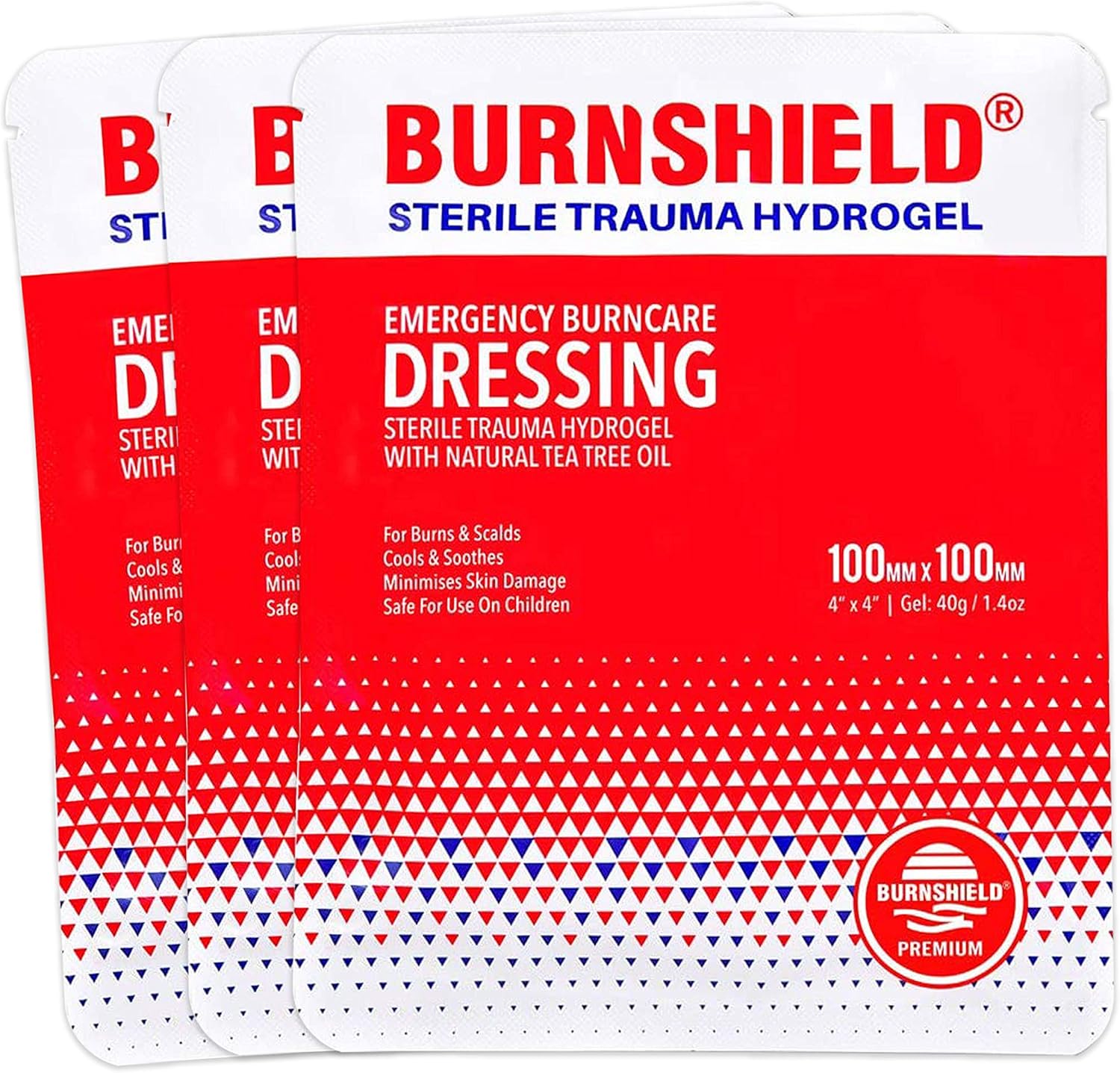 Burnshield 4" X 4" Burn Dressing, Sterile - 3 Count: Health & Personal Care