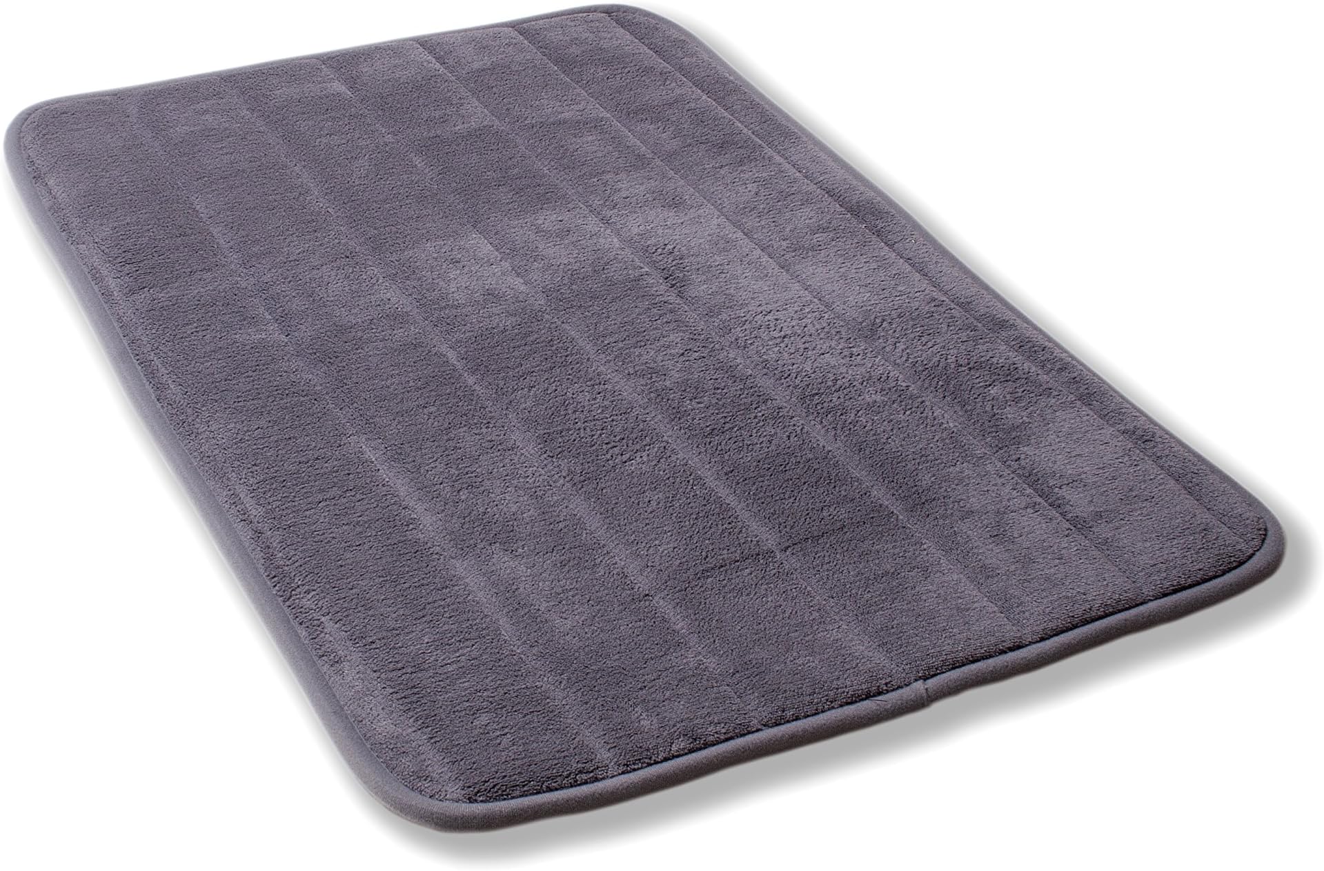 DuraGood® Premium Microfiber Eco-Friendly Memory Foam Bath Mat (20" x 30") Grey