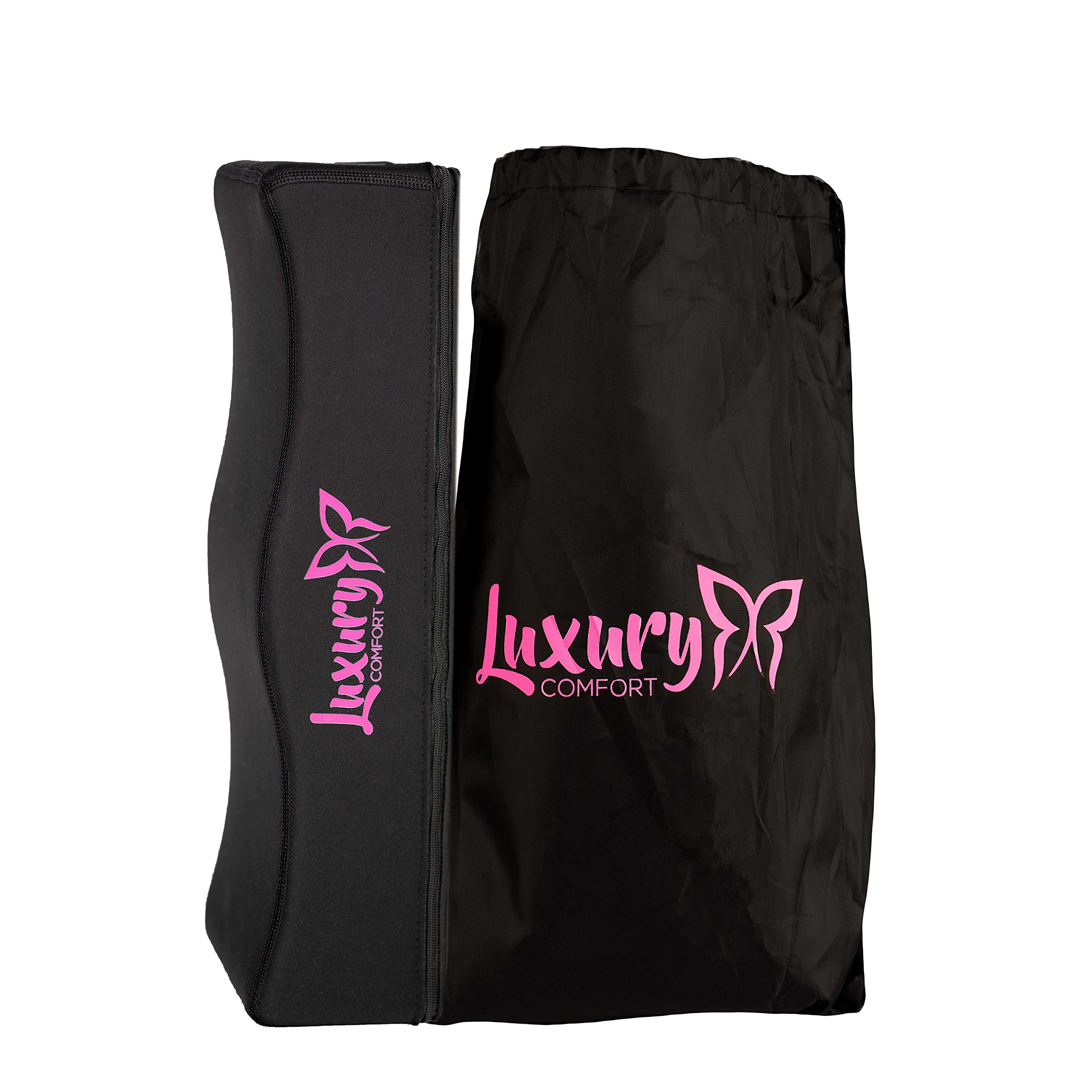 Premium BBL Booty Pillow For Post Recovery Brazilian Butt Lift | Comfortable & Stylish Butt Lift Recovery Pillow & Buttocks Support Cushion For After Surgery Sitting + Cushion Cover / Drawstring Bag