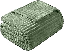 Vessia Flannel Fleece Throw Blanket for