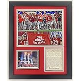Legends Never Die, Inc. Ohio State Buckeyes | 2024 CFP National Champions | Framed Double Matted Photo Collages (Cotton Bowl, 12"x15", Framed)