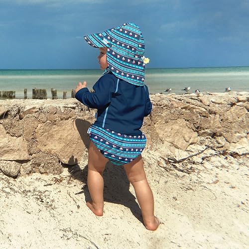 thumbnail image 2 of Green Sprouts Long Sleeve Rashguard & Reusable Swim Diaper Set Baby 2 of 12