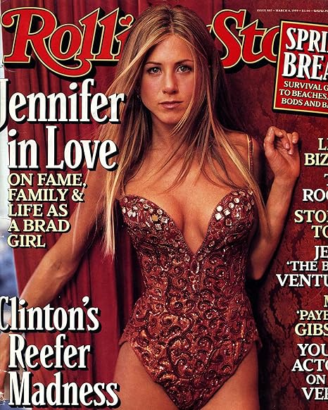 Amazon Com Jennifer Aniston Rolling Stones Cover Wall Poster Print Art Decoration 16x20 Inches Posters Prints