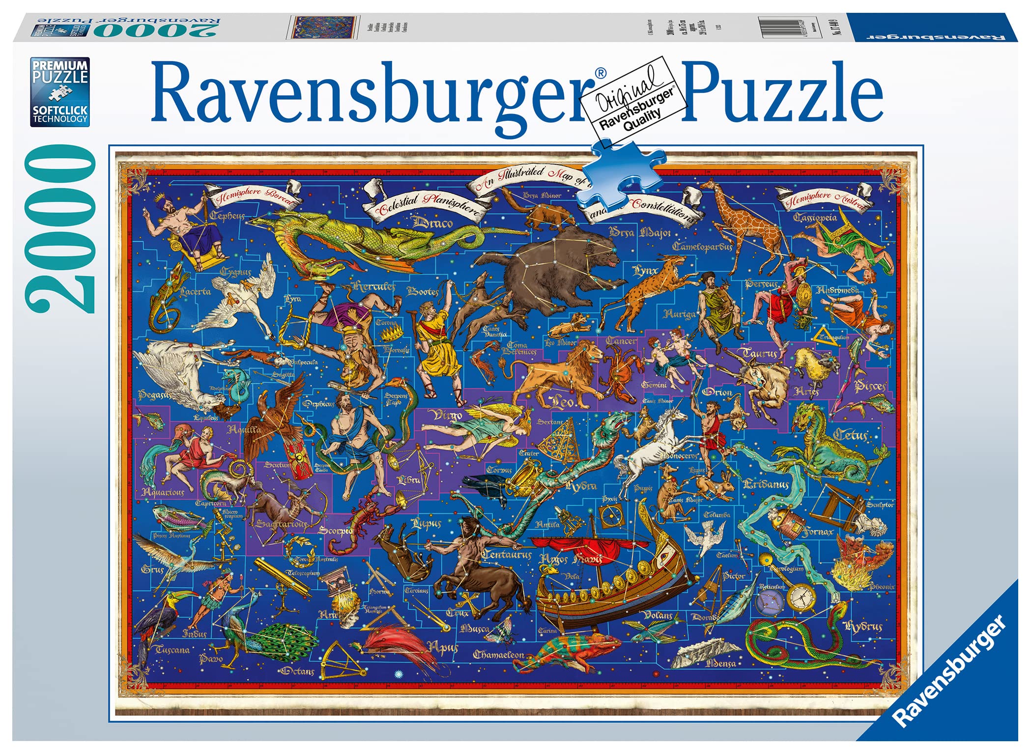 Ravensburger Star Constellations 2000 Piece Jigsaw Puzzles for Adults and Kids Age 12 Years Up