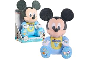 Disney Baby Musical Discovery Plush Mickey Mouse, Officially Licensed Kids Toys for Ages 06 Month by Just Play