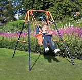 Hedstrom Folding Baby Swing Set Blue/Orange 6-36 Months Outdoor Garden view 2