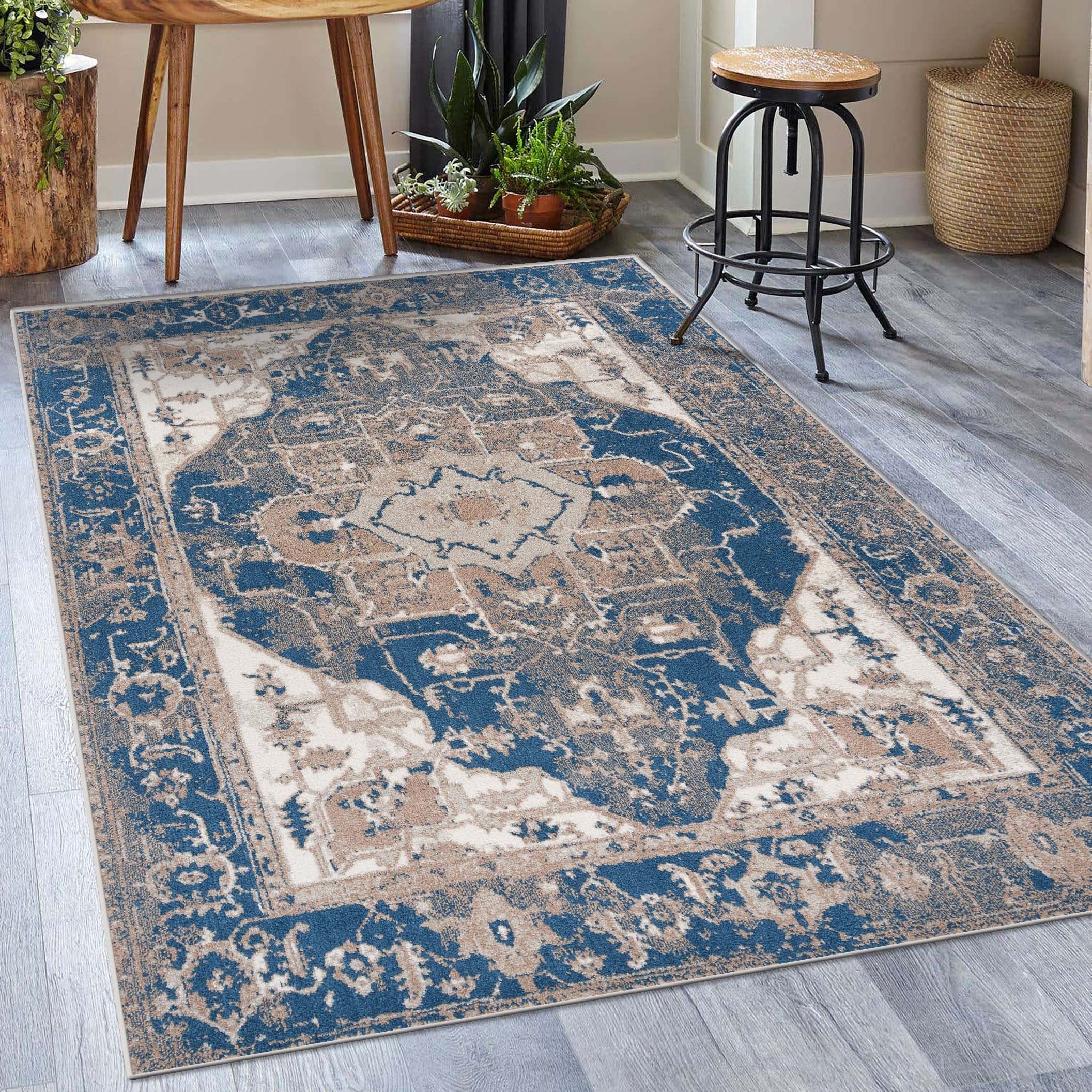 Photo 1 of **DIRT FROM TRANSPORT **LUXE WEAVERS Moroccan Floral Ivory 5x7 Area Rug